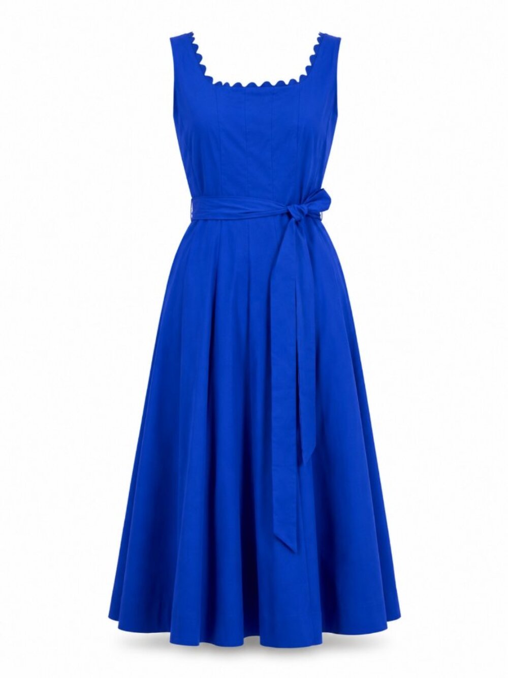 Anne Klein Blue Midi Dress Fit And Flare Sleeveless Size 8 Nwt — image 5 of 6